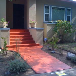 pressure washed brush & roll application 