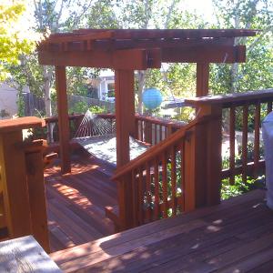 long lasting oil semi transparent sealer stain several coats hand brush applied